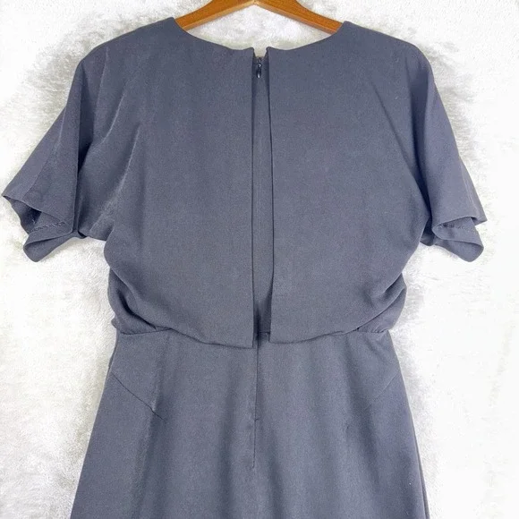 Banana Republic Little Black Blouson Mini Dress Women's‎ 6 Professional Chic - Picture 10 of 12